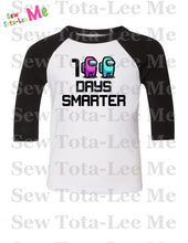 Load image into Gallery viewer, 100 Days Smarter Pink and Cyan