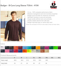 Load image into Gallery viewer, Badger Drifit Long Sleeve Spirit Shirt Bundle