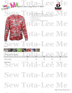 Badger Long Sleeve Digital Camo