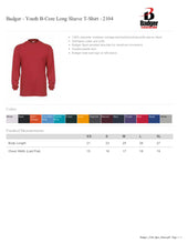 Load image into Gallery viewer, Badger 5 Long Sleeve Drifit Spirit Shirts
