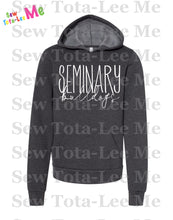 Load image into Gallery viewer, Youth Bella+Canvas Sponge Fleece Hoodie Script
