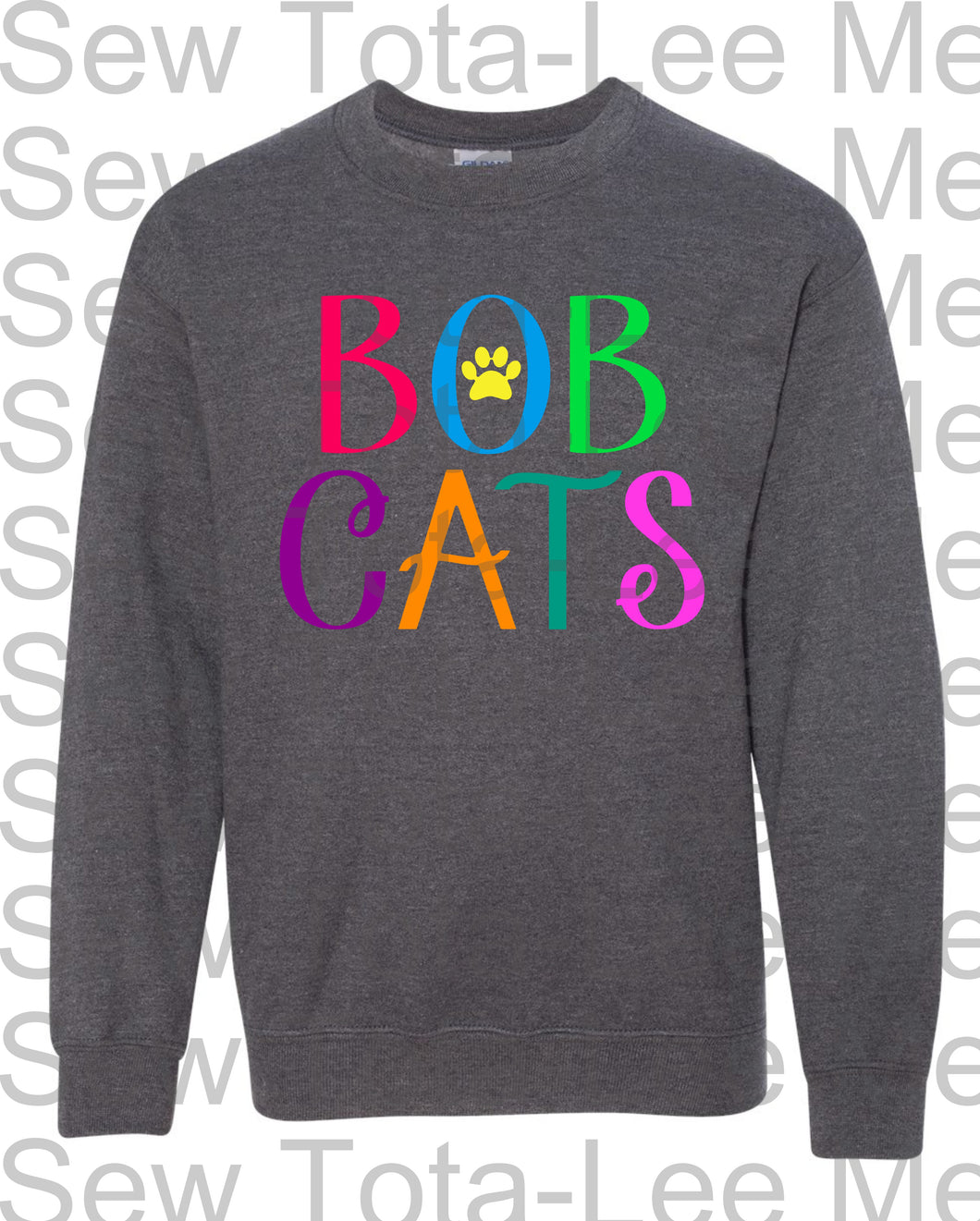 Gildan Sweatshirt Bobcats Funky Letters Youth