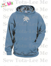 Load image into Gallery viewer, Columbia Blue Badger - Digital Camo Colorblock Performance Fleece Hooded Sweatshirt
