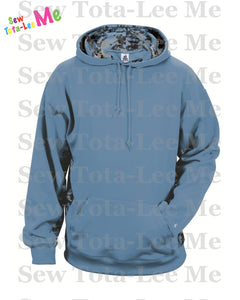 Columbia Blue Badger - Digital Camo Colorblock Performance Fleece Hooded Sweatshirt