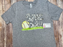 Load image into Gallery viewer, Game Day Baseball or Softball Short Sleeve Bella+Canvas T
