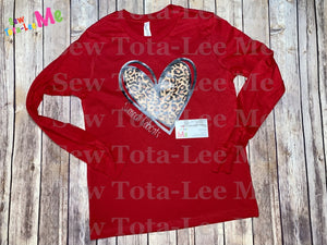 Red Leopard Heart