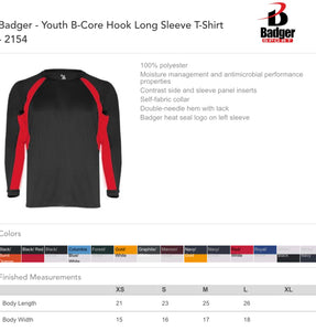 Badger Drifit Long Sleeve Spirit Shirt Bundle