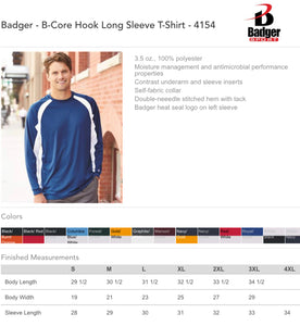 Badger Drifit Long Sleeve Spirit Shirt Bundle