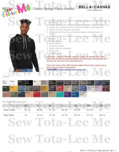 Load image into Gallery viewer, Adult Bella+Canvas Unisex Sponge Fleece Hoodie Block
