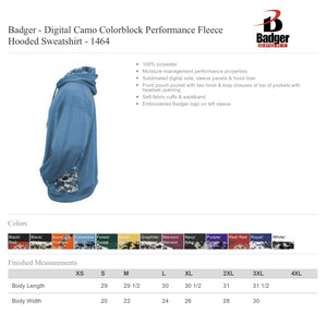 Columbia Blue Badger Digital Camo Colorblock Performance Fleece