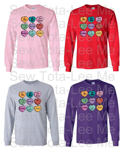 Teacher Heart Long Sleeve T